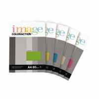 Krāsains papīrs IMAGE COLORACTION 80g/m2, A4 50 loksnes/iepak., gaiši dzeltenā krāsā (Nr.54)