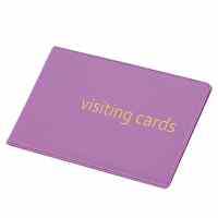 Vizītkaršu bloknots Pantaplast, 24 vizītkartēm, violetā krāsā 11.5 cm x 7.3 cm