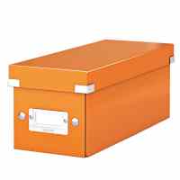 Arhīva kaste Click & Store CD LEITZ WOW, oranža krāsa