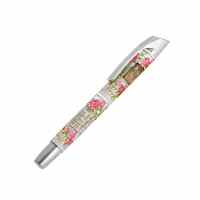 Pildspalva rolleris ONLINE CAMPUS ROMANTIC ROSE balts korpuss ar ziedu rakstu