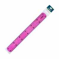 Lineāls HAMELIN LINEX Flex 30 cm, rozā krāsa