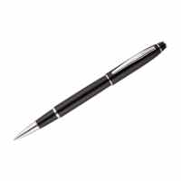 Pildspalva rolleris SCRIKSS Noble 35 Black 0.7 mm, melns korpuss, hromētas detaļas, zila tinte