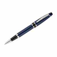 Pildspalva rolleris SCRIKSS Habana 63 Blue 0.7 mm, zils korpuss, hromētas detaļas, zila tinte