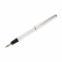 Tintes pildspalva SCRIKSS Vintage 33 White, balts korpuss, hromētas detaļas, Crystal kastītē