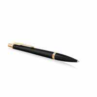 Lodīšu pildspalva PARKER URBAN Muted Black GT melns korpuss, ar zelta krāsas detaļām (2017)