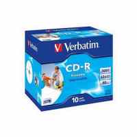 Kompaktdisks VERBATIM CD-R 700MB 52X, AZO(printable), Jewel