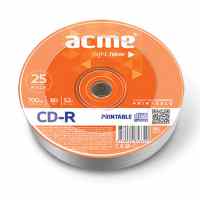 ACME CD-R 80/700MB 52X,  25 gab./iepak., Cake box, printable (002238)