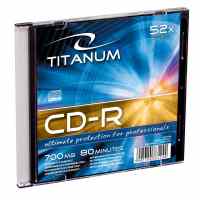 ESPERANZA Titanium CD-R 700MB, 52X, slim box