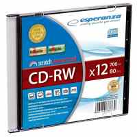 ESPERANZA Titanium CD-RW 700MB 12x, slim box