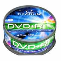 ESPERANZA Titanum DVD+R 4.7GB 16X, cake box, 25 gab./ iepak.