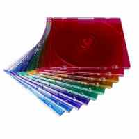 CD/DVD vāciņi ESPERANZA,  krāsaini  (5,2 mm) Slim box, 10 gab./iepak.