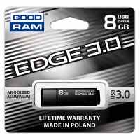 Atmiņa GOODRAM EDGE 8GB USB 3.0, melna