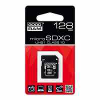 Atmiņas karte GOODRAM microSDHC 128GB class 10 UHS I + adapteris