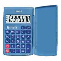 Skolas kalkulators CASIO LC-401, 120 x 152 x 7 mm, zils