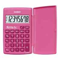 Skolas kalkulators CASIO LC-401, 120 x 152 x 7 mm, rozā