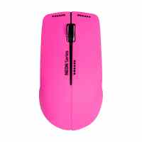 Bezvadu pele PORT neona rozā krāsā, komplektā ar peles paliktni