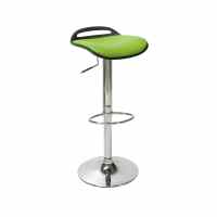 Krēsls bāra Office4You ALDO ādas imitācija, melnā/zaļā krāsā