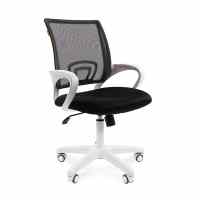 Biroja krēsls CHAIRMAN 696 WHITE, melnā krāsā