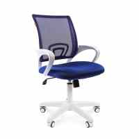 Biroja krēsls CHAIRMAN 696 WHITE, zilā krāsā