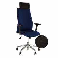 Ergonomisks biroja krēsls NOWY STYL SOLO R HR STEEL CHROME melns CN9  ar galvas balstu