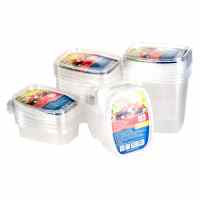 Plastmasas kastītes saldēšanai SPINO, 1000 ml, 5 gab., caurspīdīgas