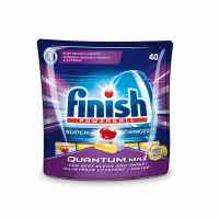 Tabletes trauku mazgāšanas mašīnām FINISH Quantum Max Lemon, 40 tabletes