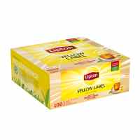 Melnā tēja LIPTON Yellow Label, 100 maisiņi kastītē