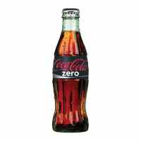 Gāzēts dzēriens COCA-COLA ZERO, 0.25 L, stikla pudelē