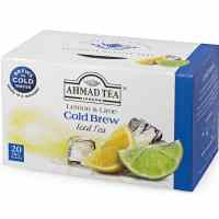 Aukstā melnā tēja AHMAD Citrons un Laims, 20 maisiņi paciņā