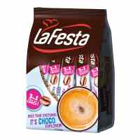 Šķīstošā kafija LA FESTA Choco 3 in 1, 15 g, 10 gab./iepak.