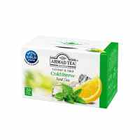 Aukstā zaļā tēja AHMAD Citrons ar Piparmētru, 20 maisiņi paciņā